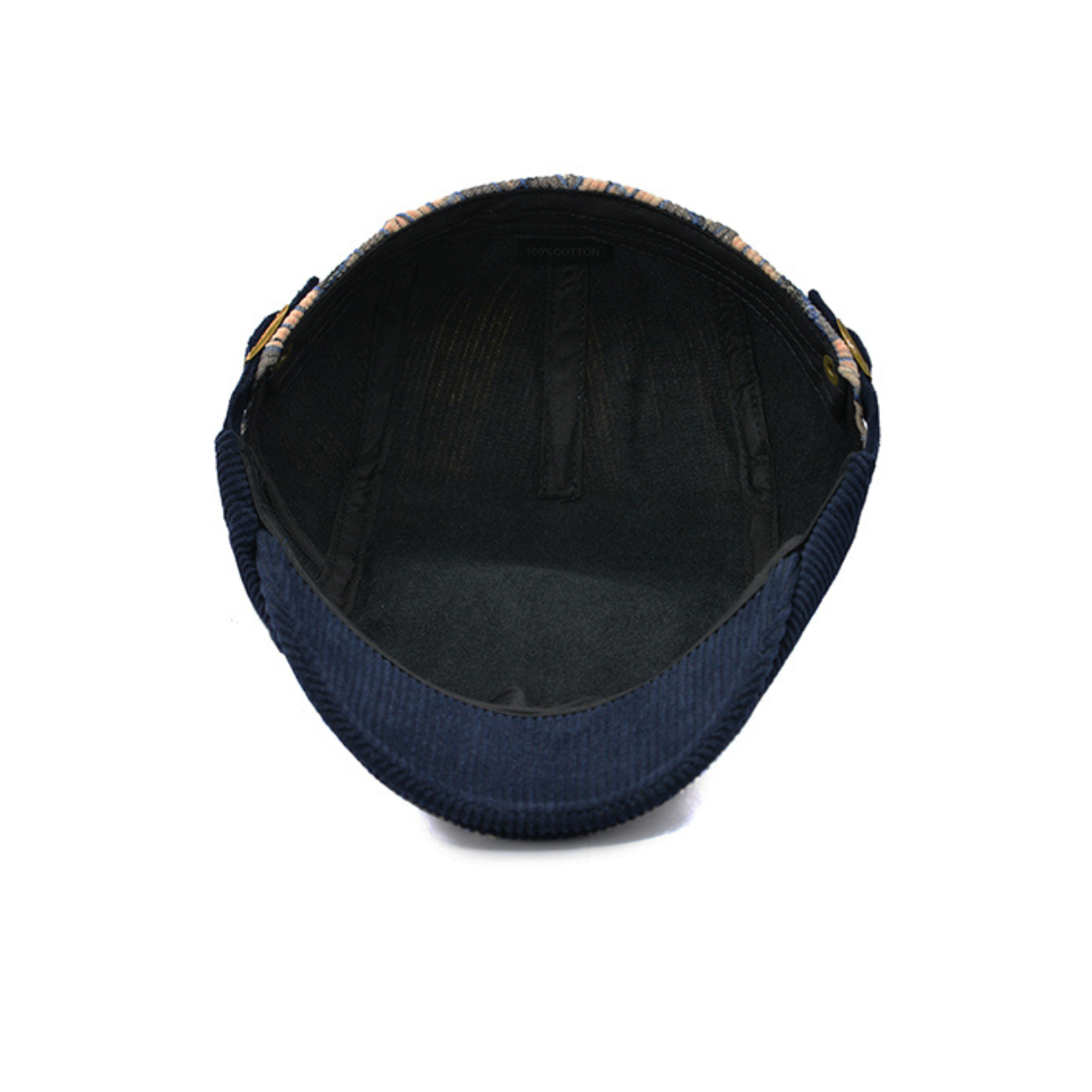 Striped Corduroy Flat Cap - Image 7