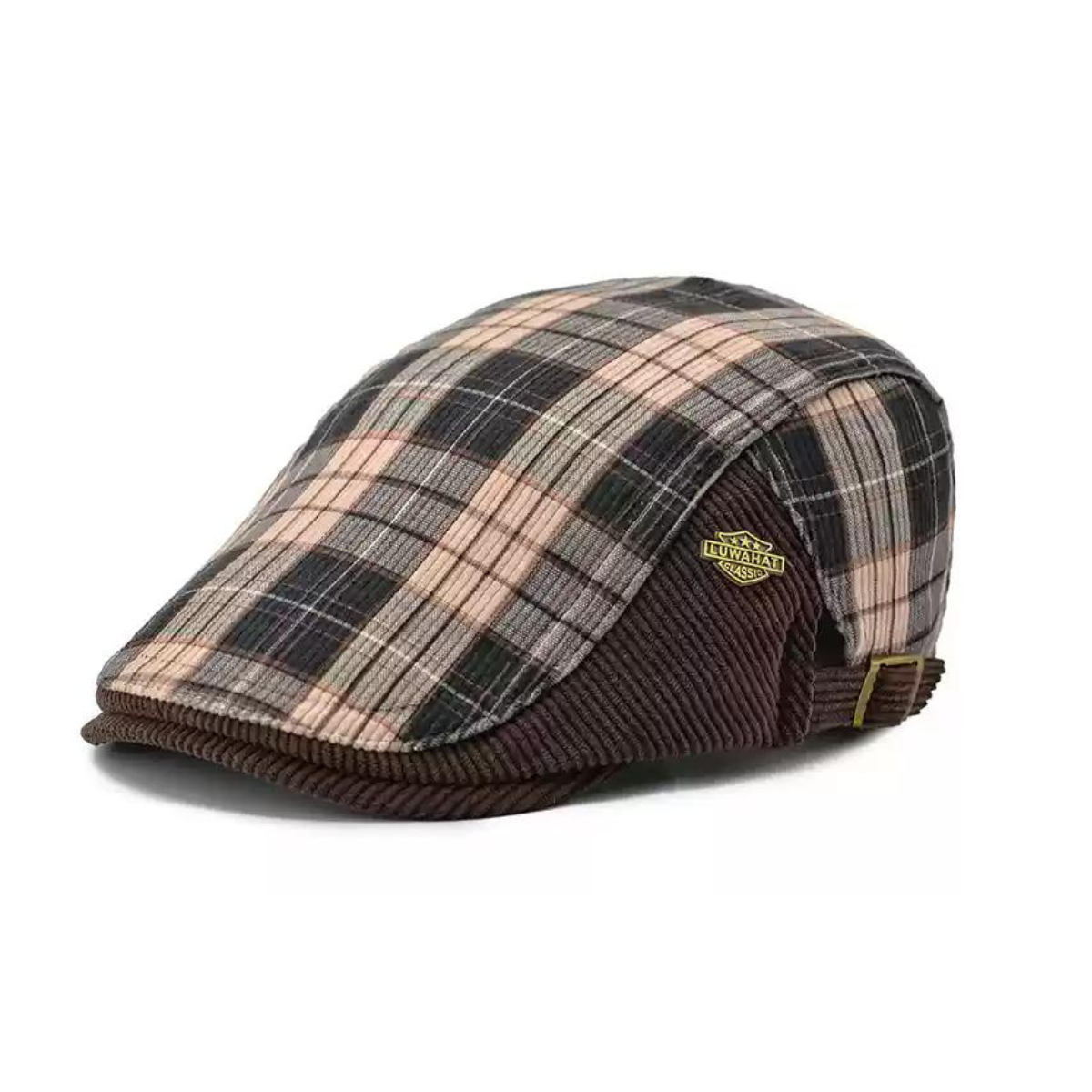 Striped Corduroy Flat Cap - Image 2