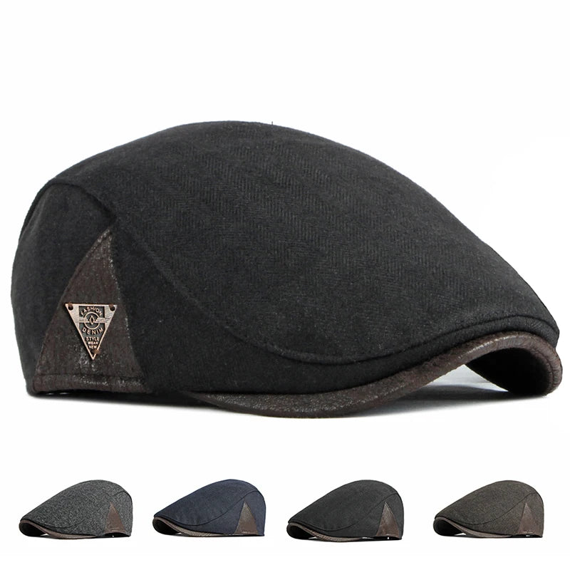 Stylish Cotton Flat Cap - Image 5
