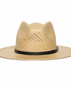 Summer Straw Fedora Hat-Natural