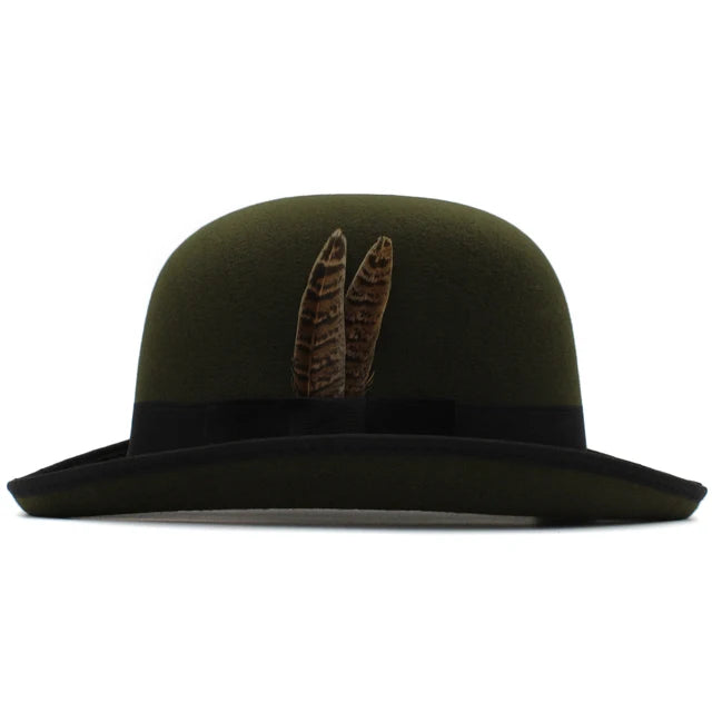 Trilby Feather Band Bowler Hats - Image 8