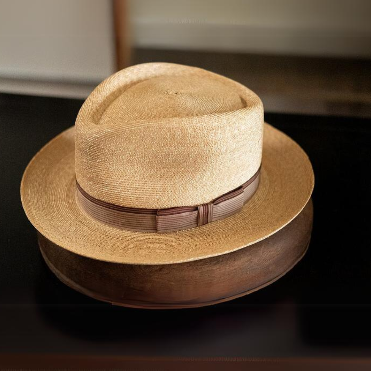 Vintage Vibe Straw Fedora Hat - Image 2