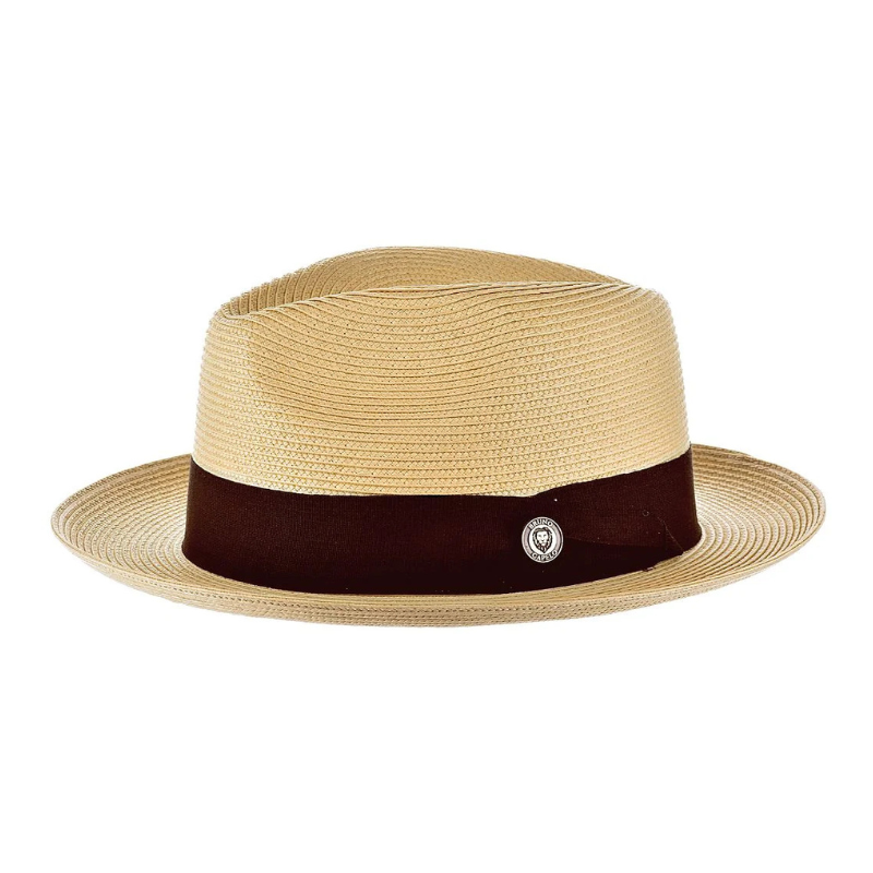 Vintage Vogue Natural Straw Fedora Hat - Image 8