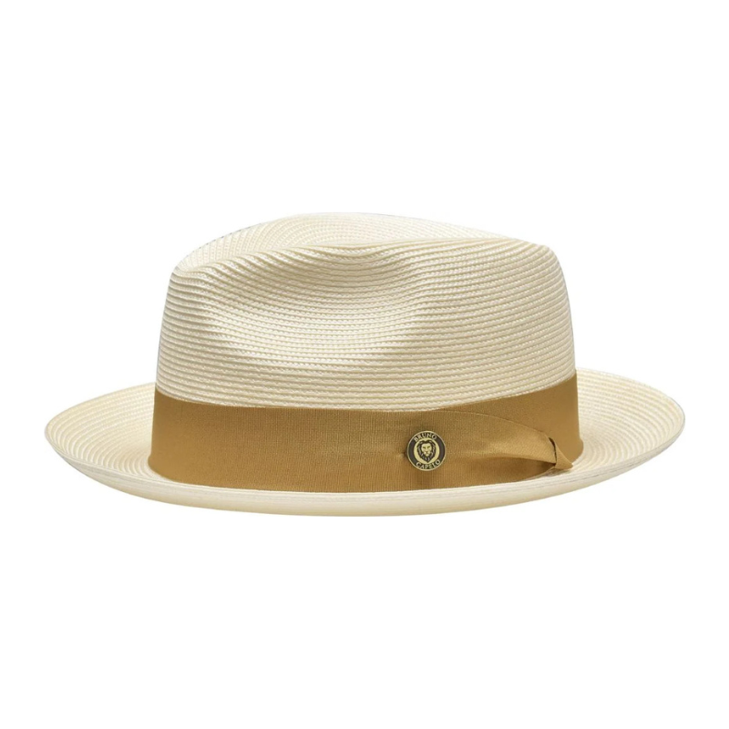 Vintage Vogue Natural Straw Fedora Hat - Image 4