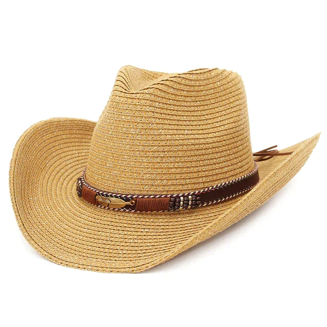 Western Cowboy Straw Sun Hat - Image 6