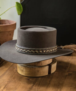 Western Wool Felt Pork Pie Hat