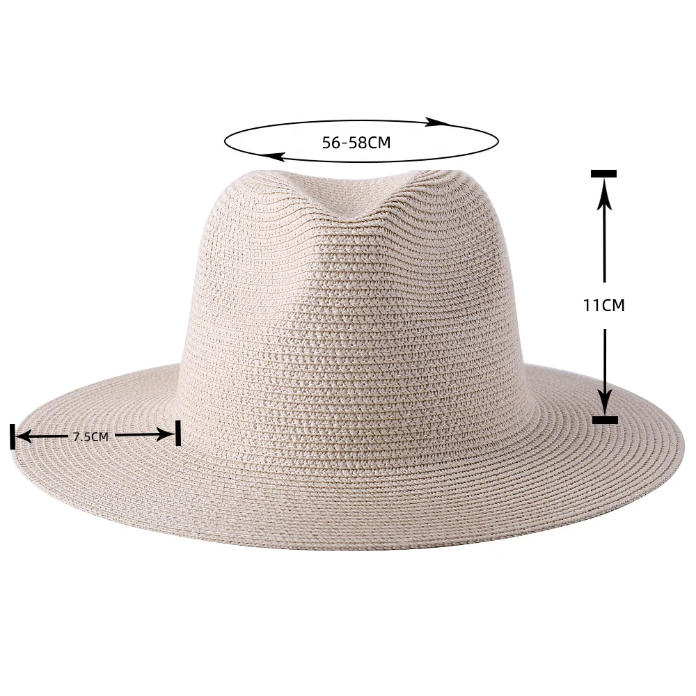 Wide Brim Straw Panama Hat - Image 8