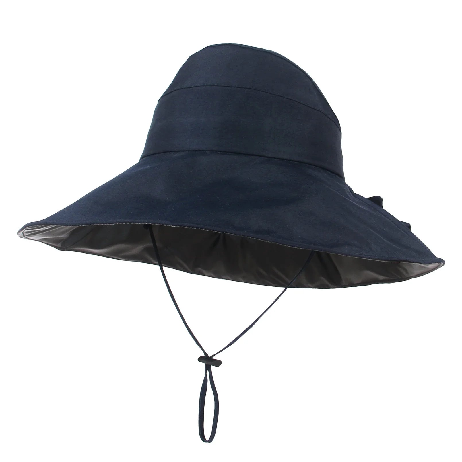 Womens Wide Brim Hollow Bucket Hat Breathable - Image 2
