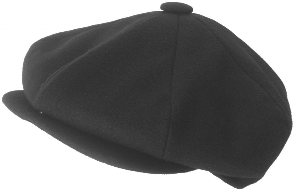 Wool Blend Newsboy Cap Tweed Cabbie Hat Snap Brim - Image 7