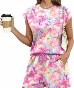 Colorful Tie Dye Casual Set SO48