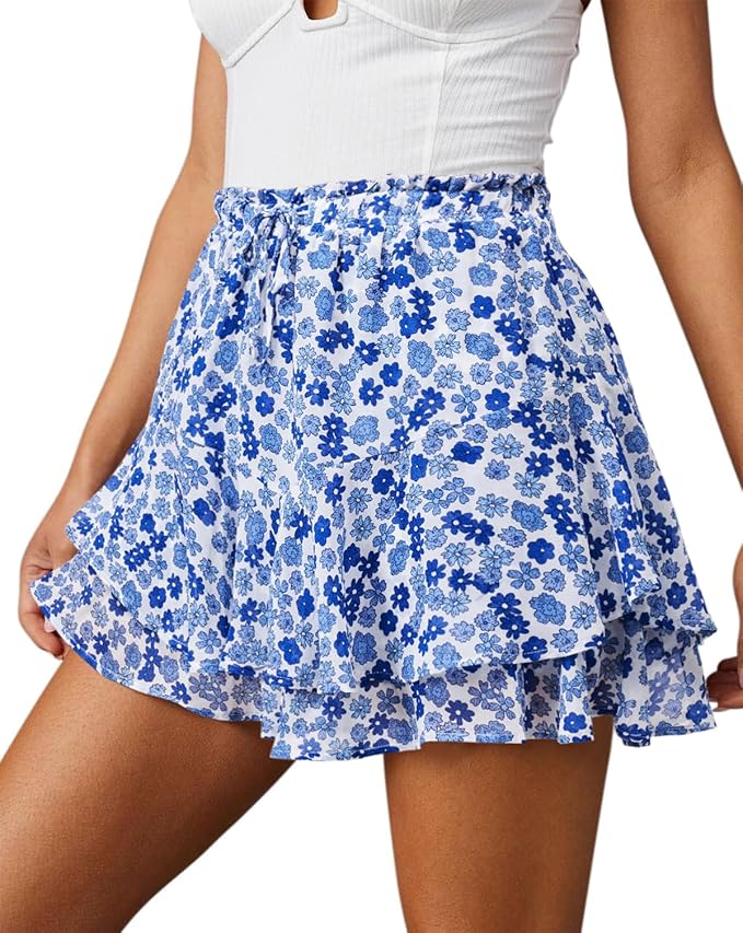 Cute Floral Mini Skirt SO72