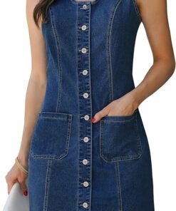 Darkness Blue Denim Dress SO78