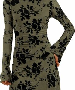 Floral Long Sleeve Mini Dress SO561