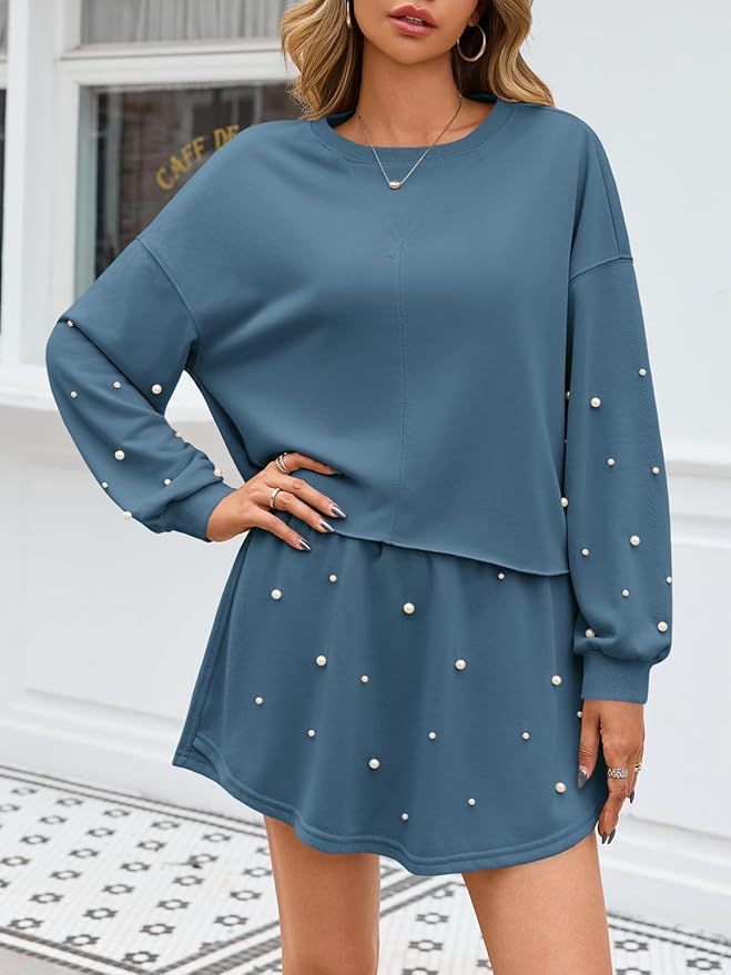 Pearl Long Sleeve Sweatshirt Set SO92 - Image 2