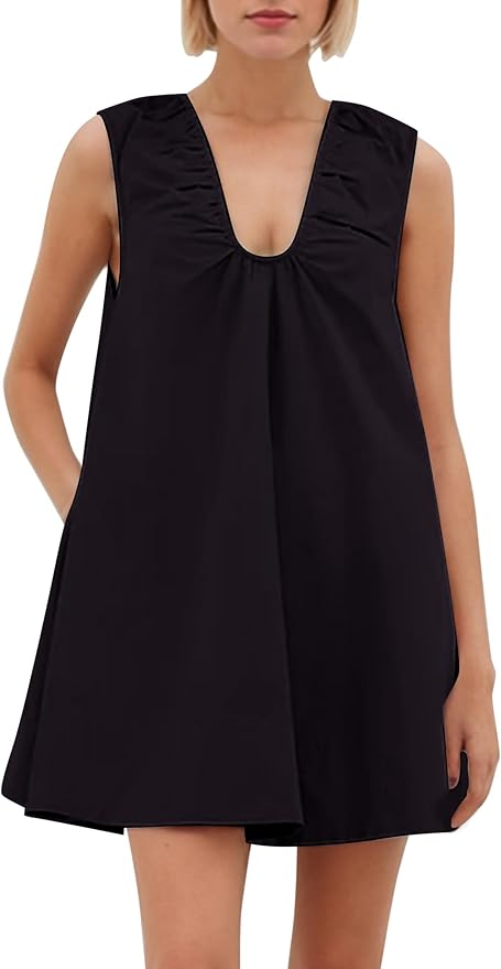 Scoop Neck Loose Fit Tank Dress SO100 - Image 2