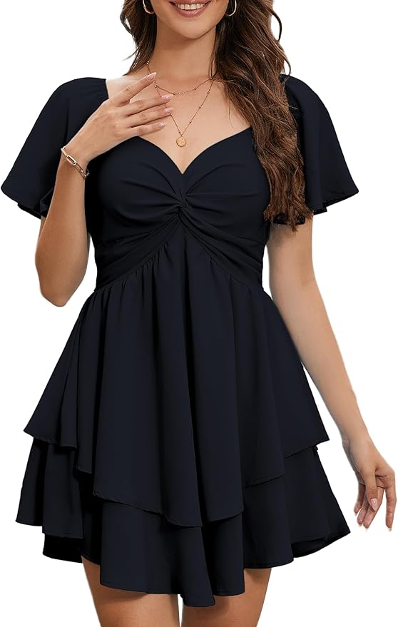 Women's Sweetheart Knot Front Dress SO77