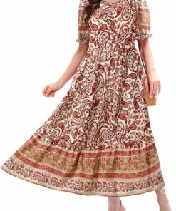 Boho Floral Midi Dress SO137