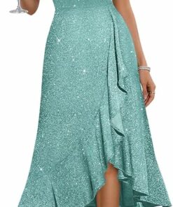 Light Blue Spaghetti Strap Cocktail Dress SO107