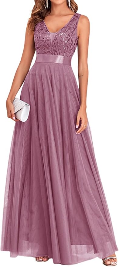 Mauve Fashion Formal Dress SO117