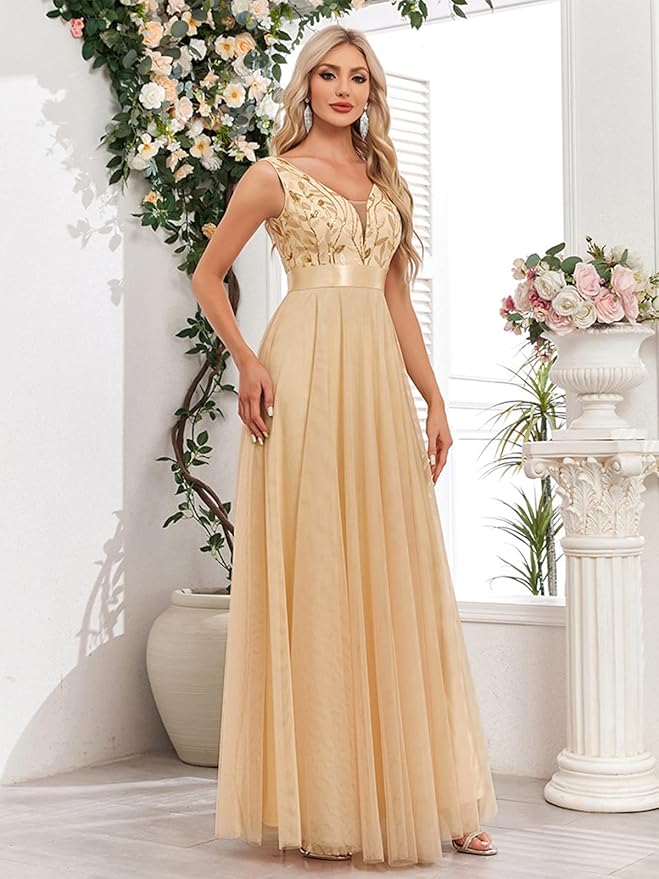 Sleeveless Sparkly Sequin Formal Dress SO118 - Image 2