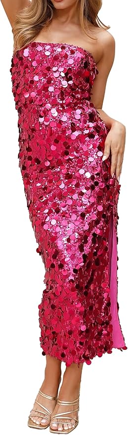 Sparkly Glitter Ruched Party Club Dress SO102 - Image 2