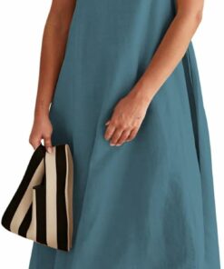 Women's Linen Midi Dress SO136