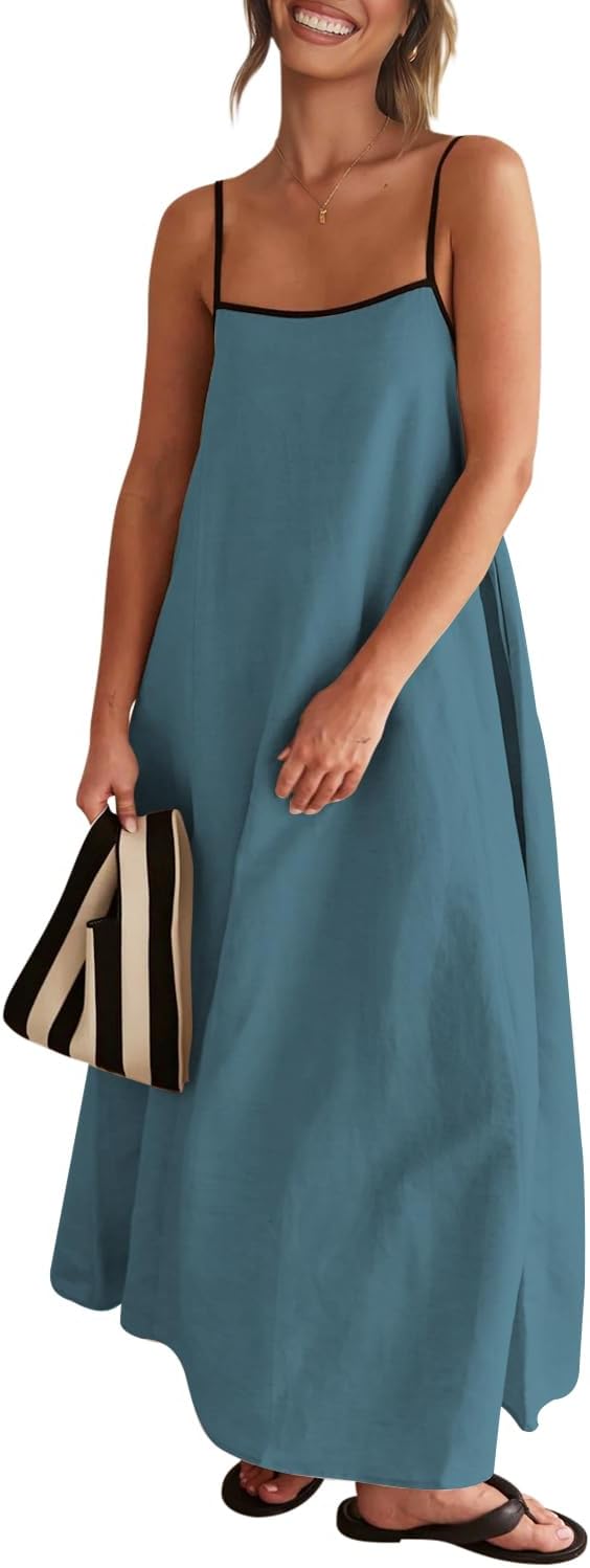 Women's Linen Midi Dress SO136