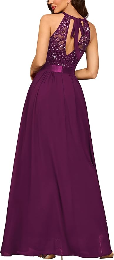 Women's Sequin Lace Prom Dress SO125 - Image 2