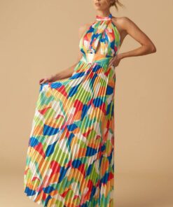 KEEP BLOOMING WOVEN MAXI DRESS
