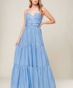 MOMENT MAKER WOVEN MAXI DRESS