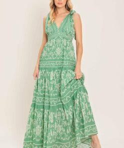 VERONA GARDEN WOVEN MAXI DRESS