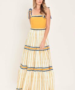 AMALFI SUNKISSED WOVEN MAXI DRESS