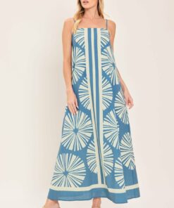BLUE LAGOON DREAM WOVEN MAXI DRESS