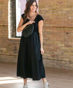 Eleanor Black A-line Maxi Dress