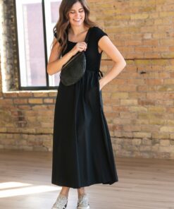 Alternative view of Eleanor Black A-line Maxi Dress